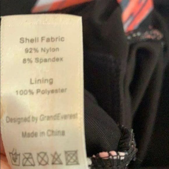 Attraco Knotted Front Salmon Coral Tankini Swimsuit Size Medium - Picture 8 of 8